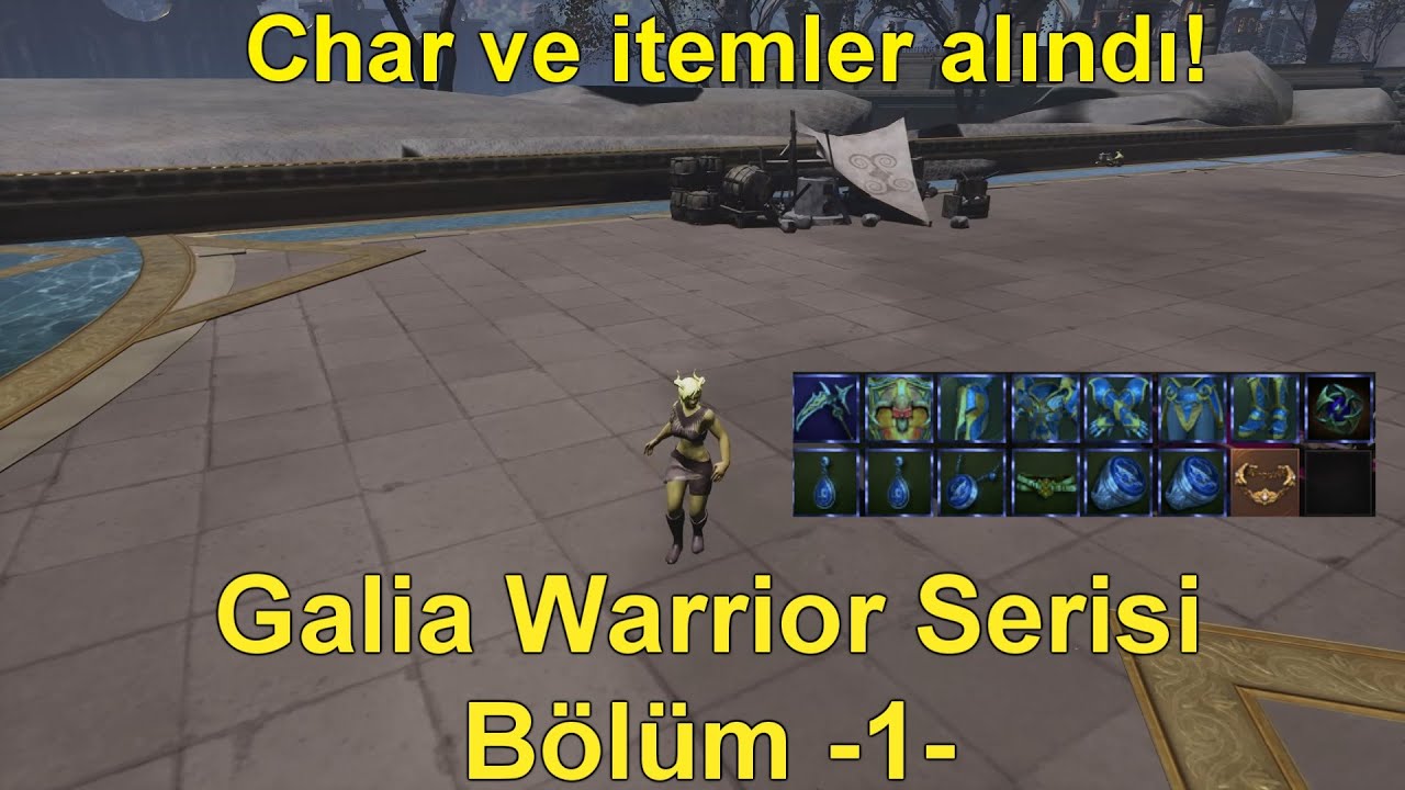 Galia Warrior Serisi Bölüm -1- İtemlerimizi ve Charımızı Aldık | Anklet Denemesi Yaptık |