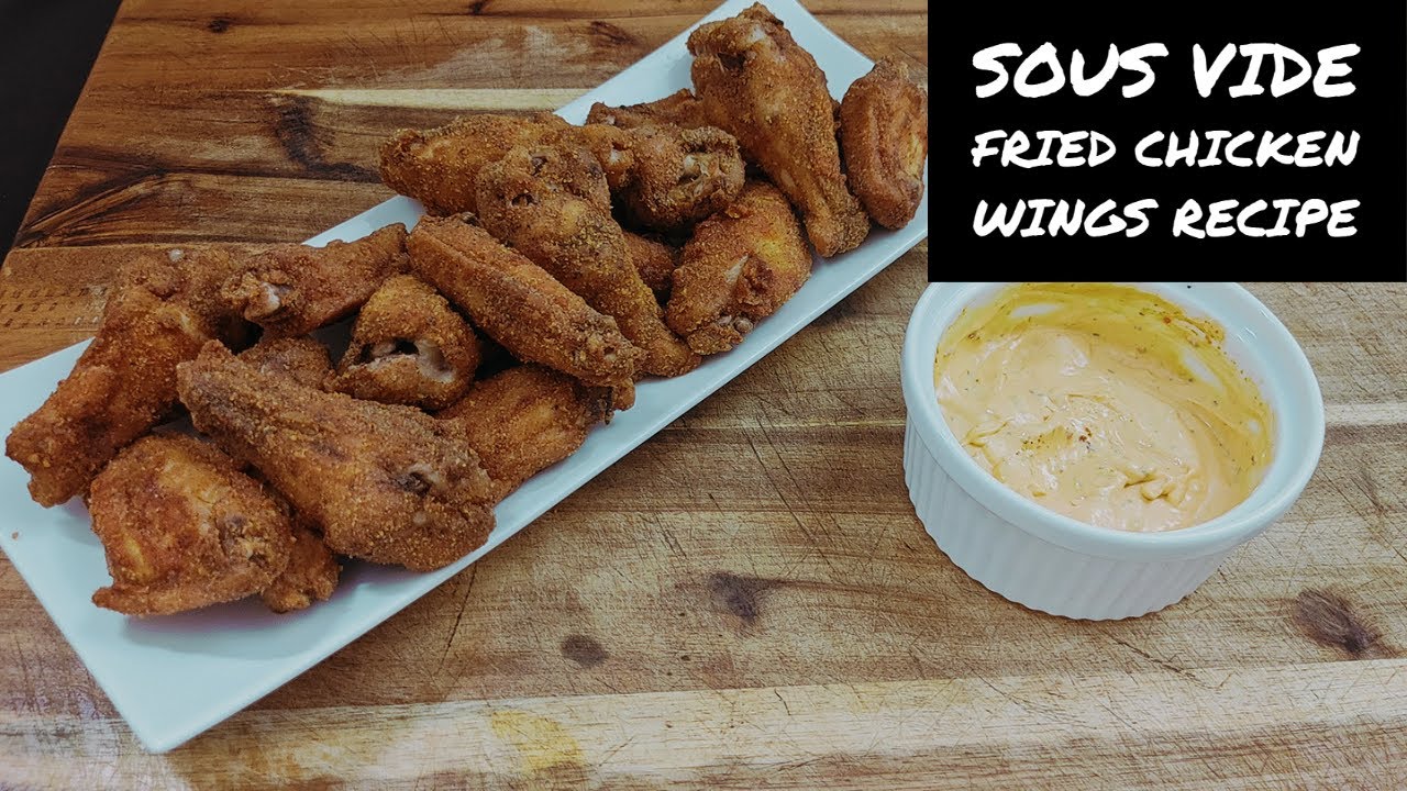 Sous Vide Fried Chicken Wings And Sauce
