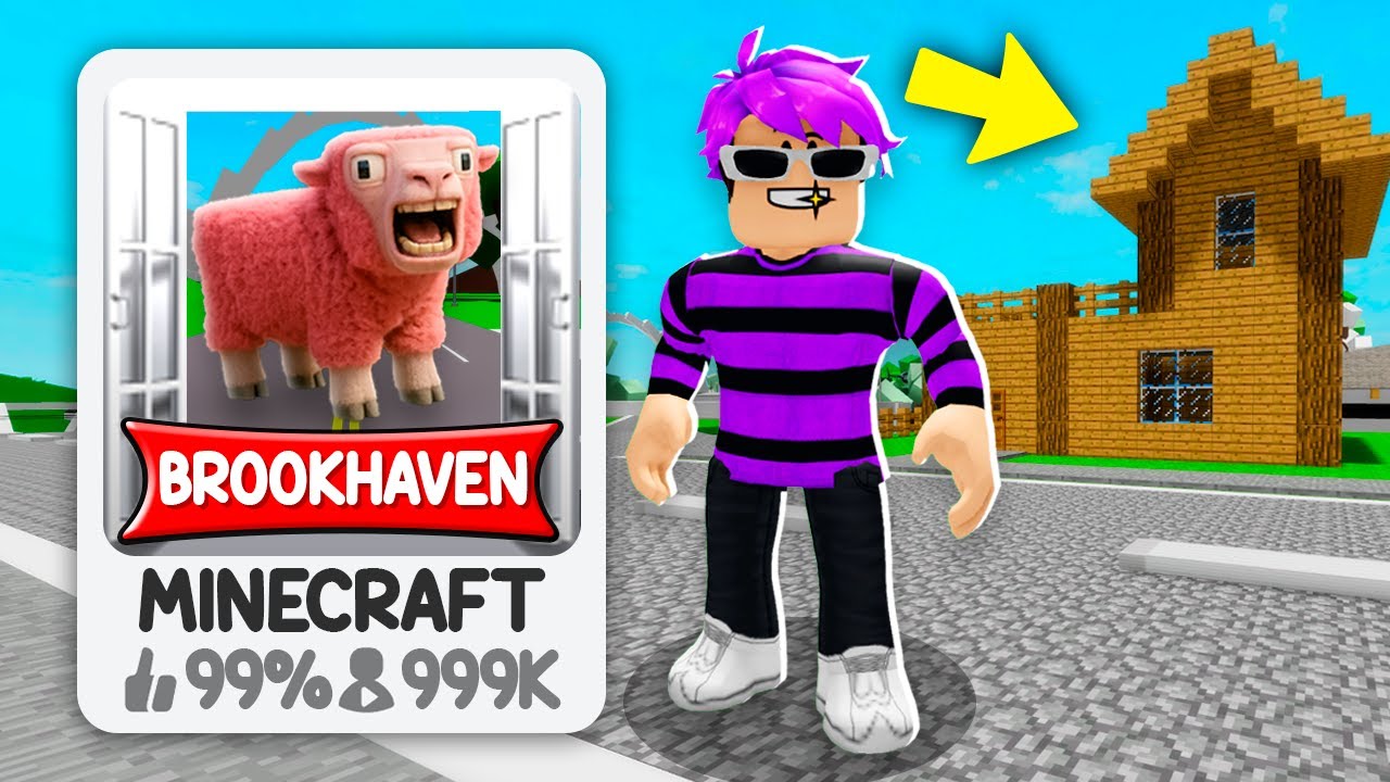 CRIEI O FILME DO MINECRAFT no BROOKHAVEN!