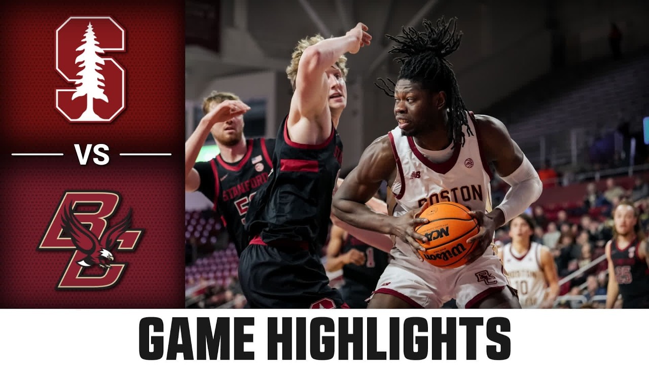 Stanford vs. Boston College Game Highlights | 2025-26 ACC Men's Basketball