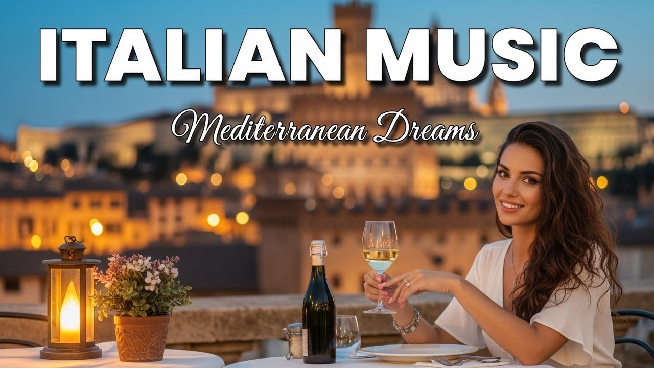 🎶 Italian Vibes & Mediterranean Music 🎶 Scenic Amalfi Coast & Lake Como Soft Ambient Continuity