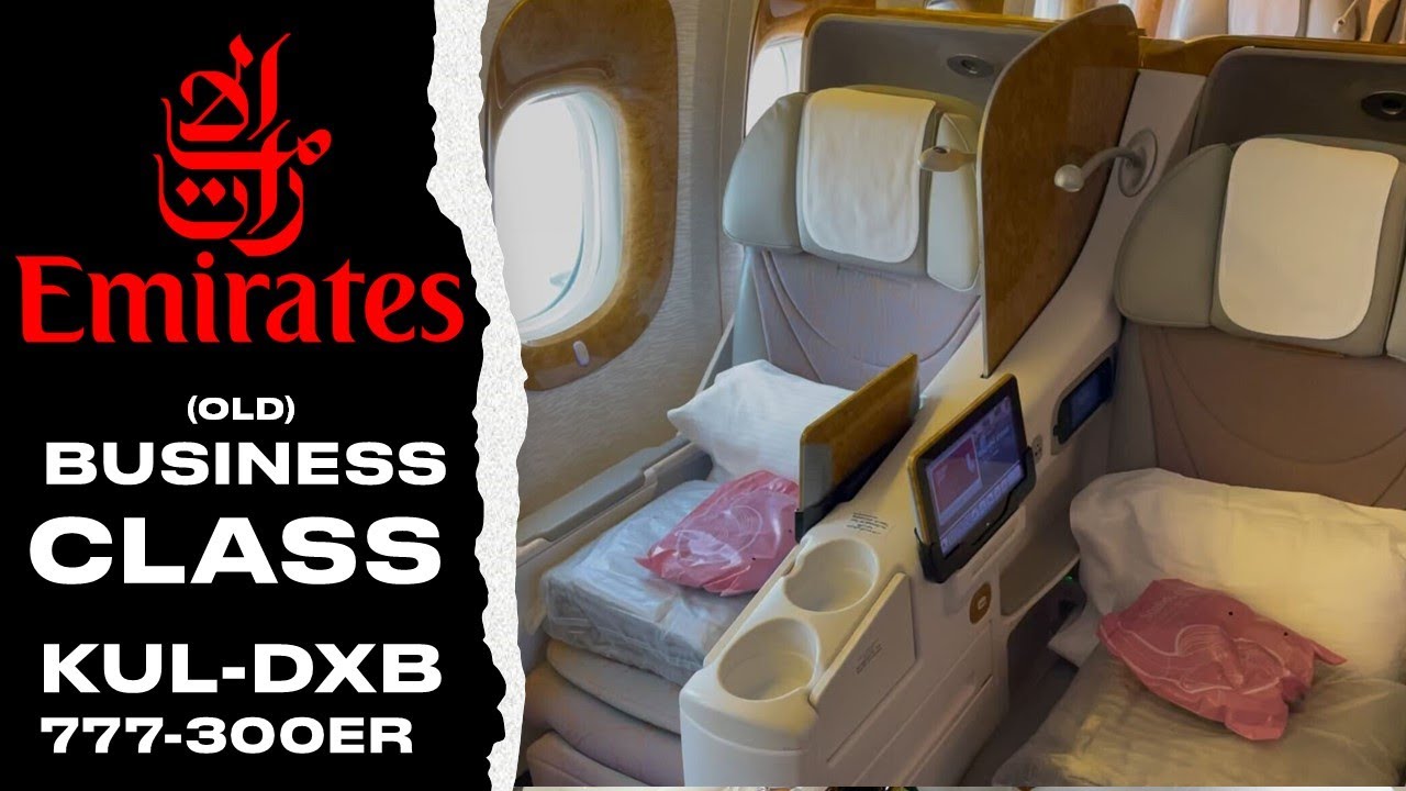 Emirates' (old!) 777 Business Class - no good? Kuala Lumpur to Dubai 777-300ER