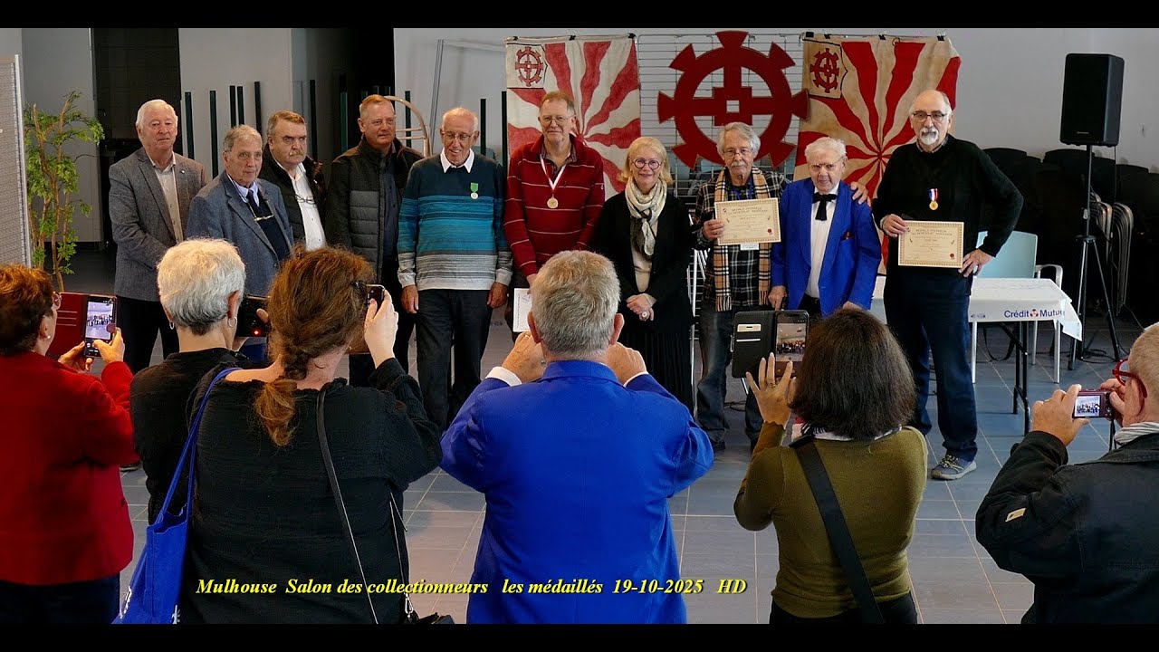 Discours et remises des médailles. Salon des collectionneurs Mulhouse