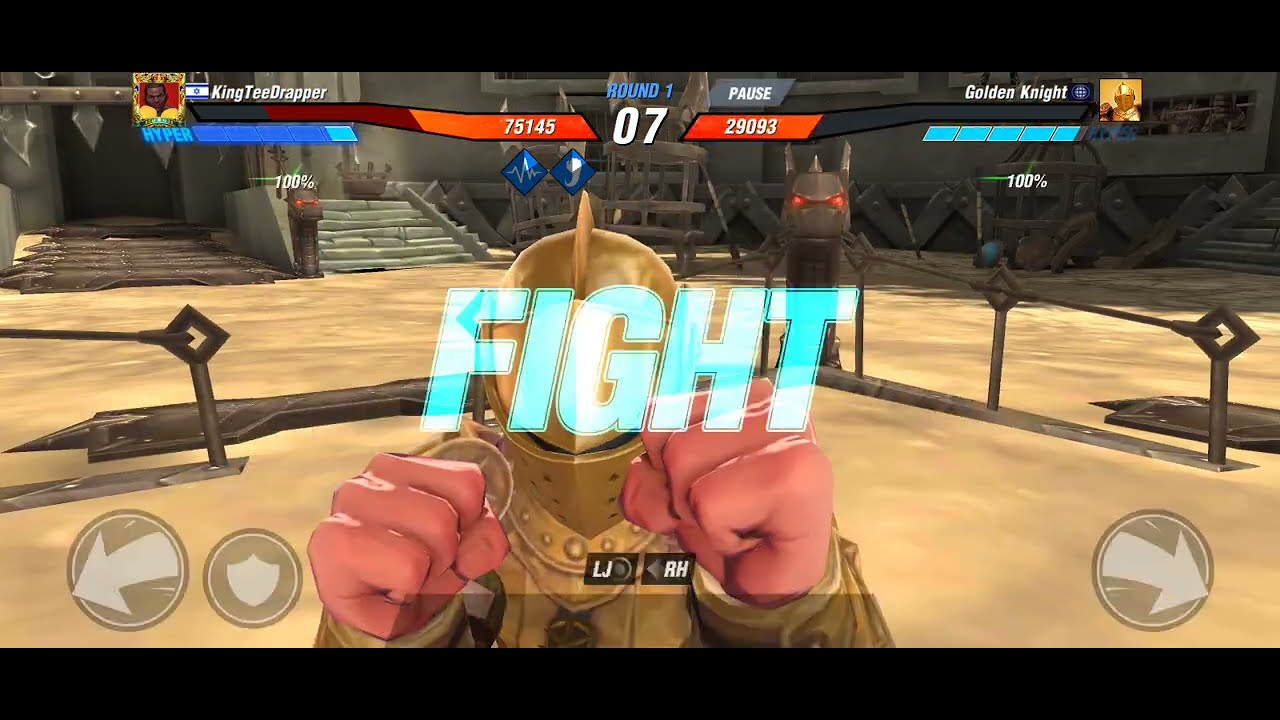 HE MET THE METAL! 🥊 Golden Knight First Person Arena | Boxing Star POV