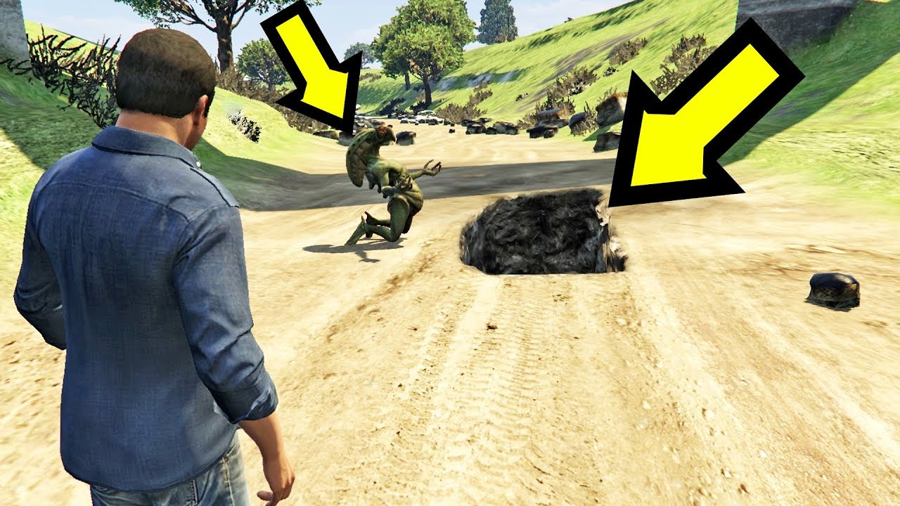شيء لا يصدق حدث للمخلوق الفضائي بعدما ذاب الجليد في جي تي أي 5 | GTA V Frozen Alien