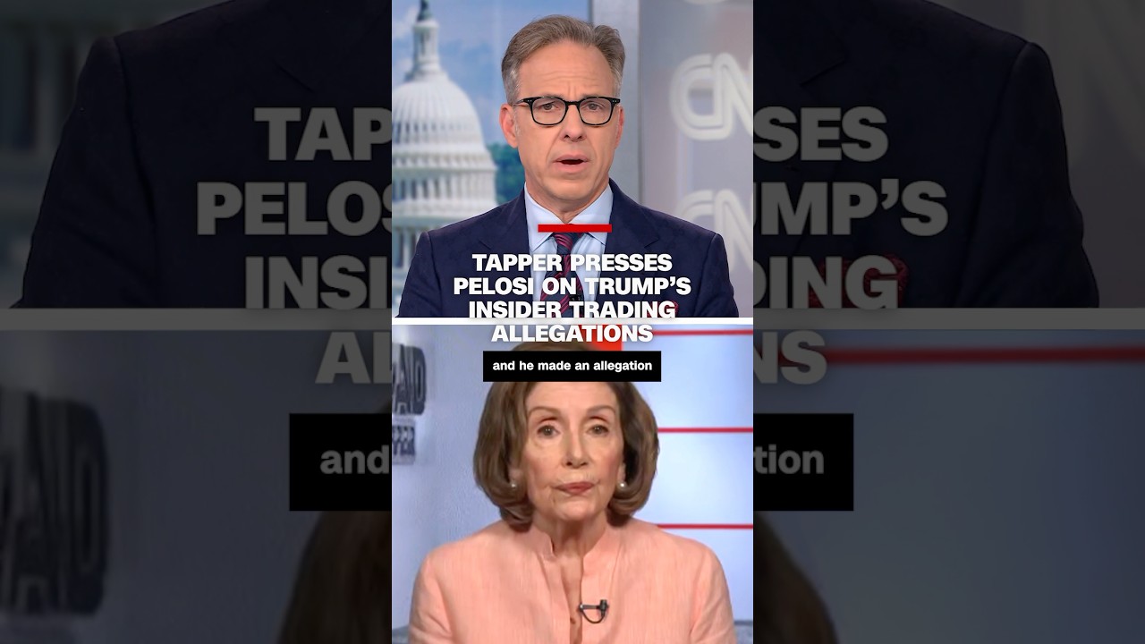 Tapper presses Pelosi on Trump&rsquo;s insider trading allegations