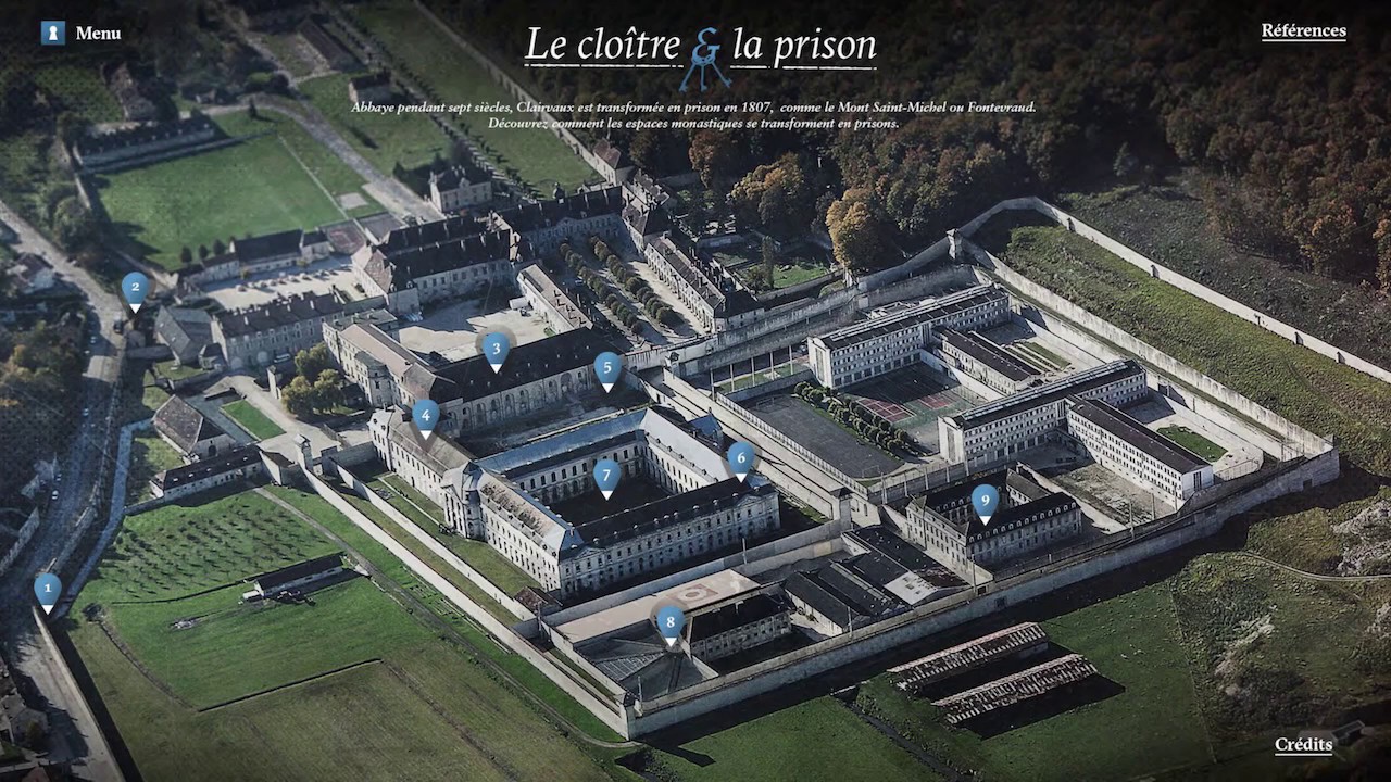 Abbaye de Clairvaux. Webdocumentaire : « histoire des espaces de l’enfermement »
