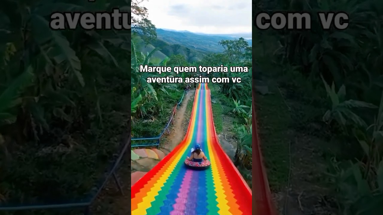 RAINBOW SLIDE LA MANO DEL GIGANTE o maior escorregador de pl&aacute;stico do mundo #adrenalina