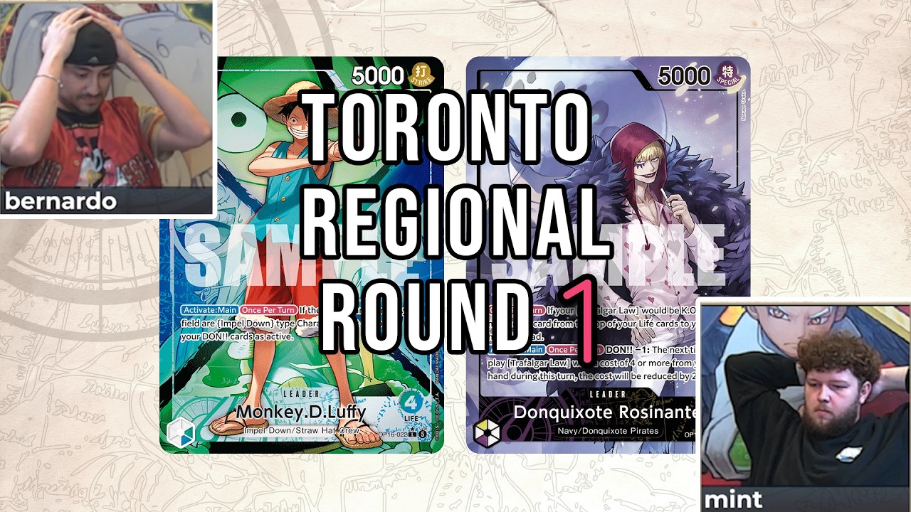 ONE PIECE CARD GAME REGIONAL - ROUND 1 [UG LUFFY VS ROSI] (Bernardo VS Mint)