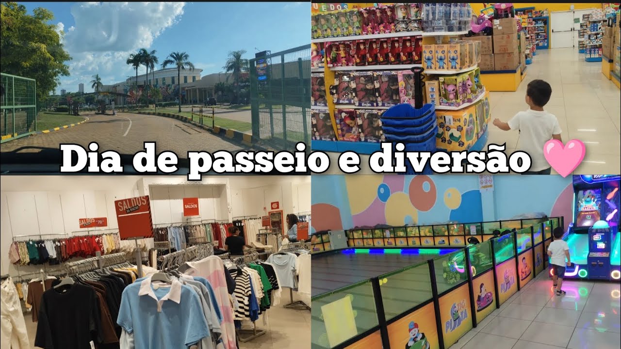 Passeio em família no shopping 🩷🛍️