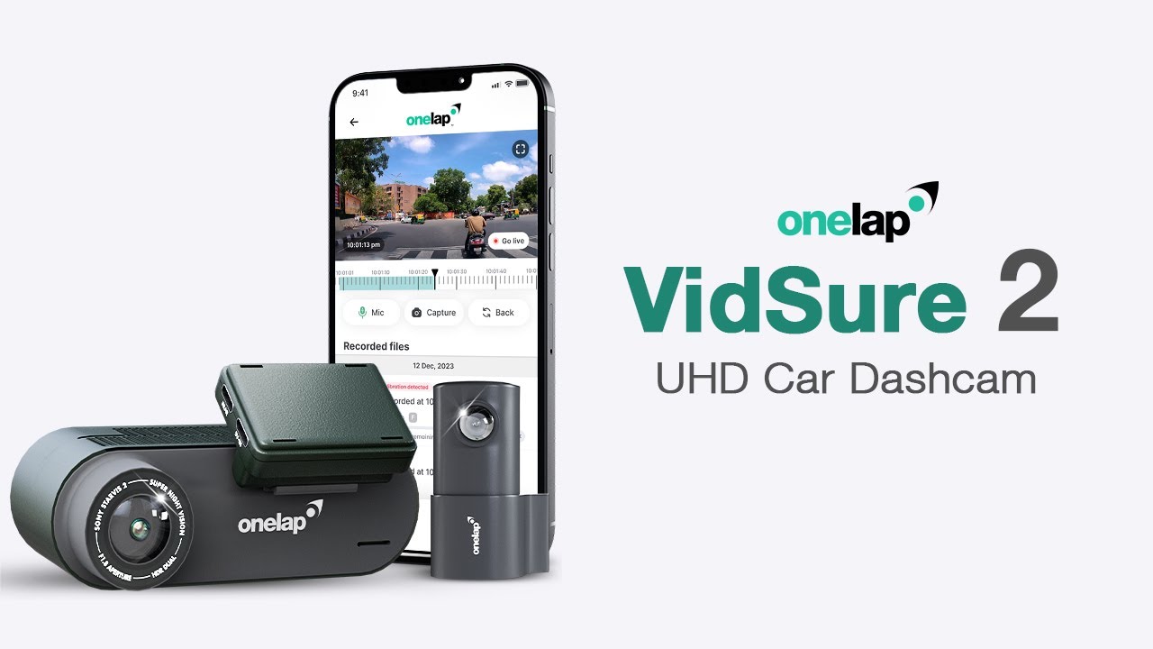 Onelap VidSure 2 - 3K UHD Car Dashcam | Sony Starvis 2 Sensor | Best Dashcam for Car 2026