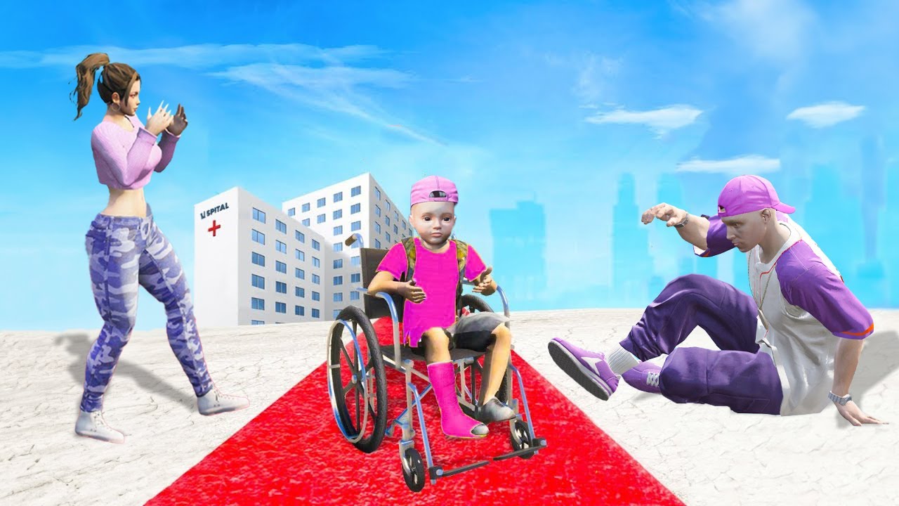 COPILUL meu MIC este in SPITAL in GTA 5!