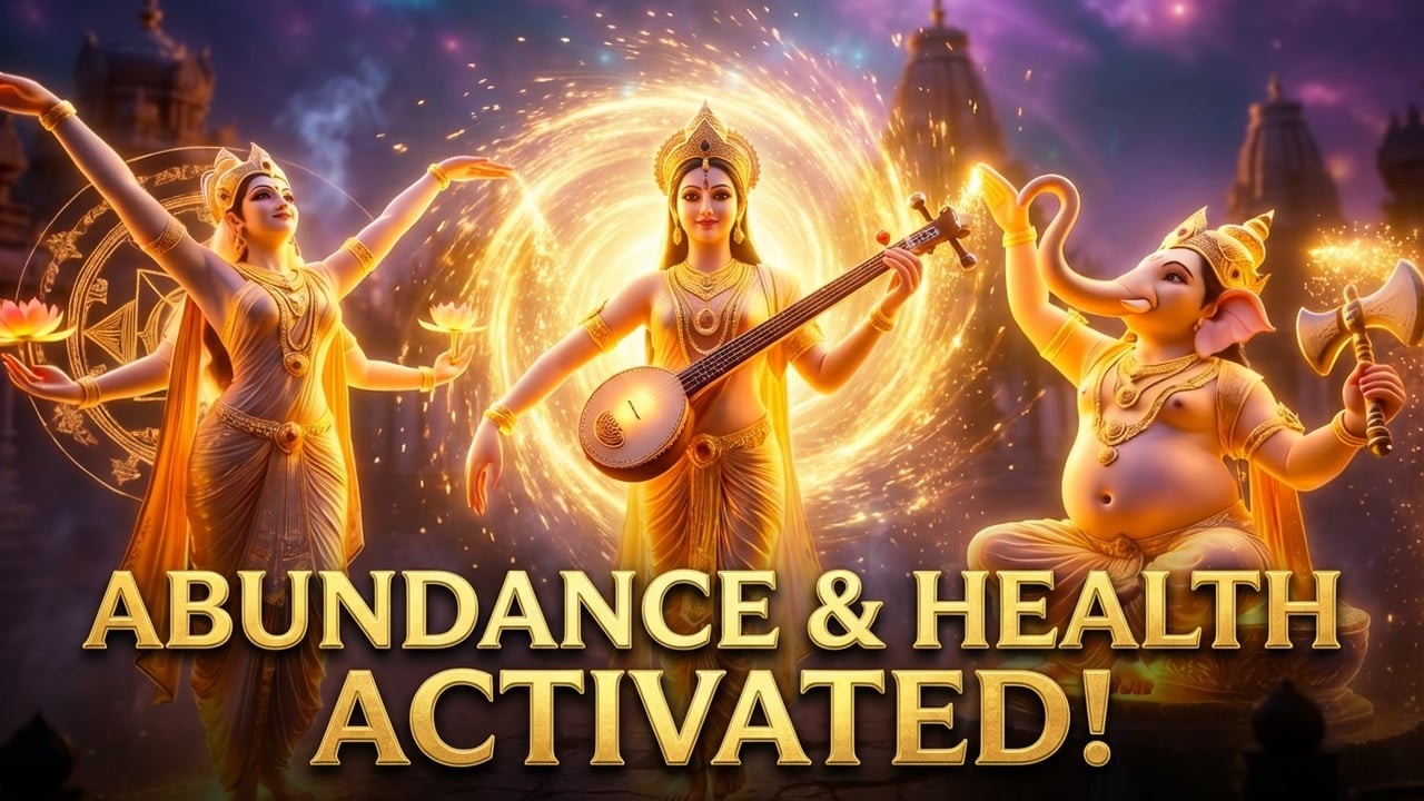 Mantra Poderoso de Abundancia y Salud Divina | Lakshmi, Dhanvantari y Ganesha