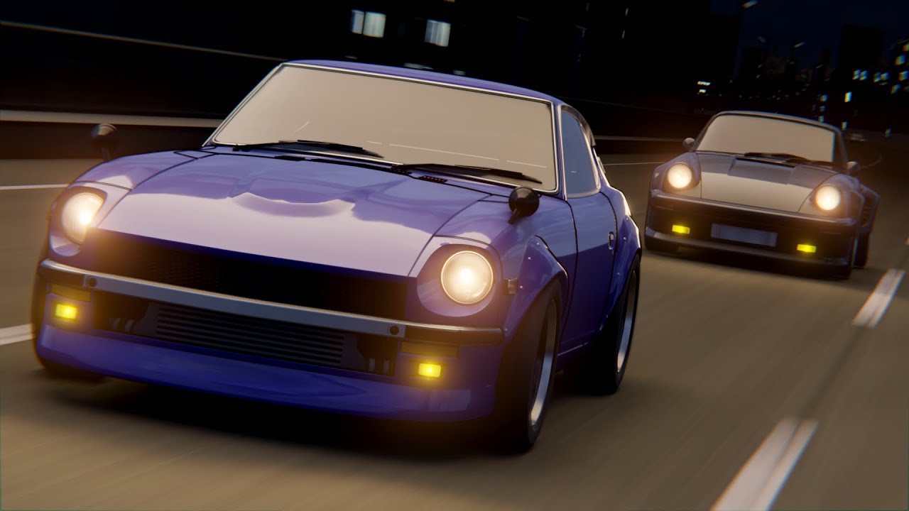【湾岸ミッドナイト】 悪魔のZ in wangan 【Blender】