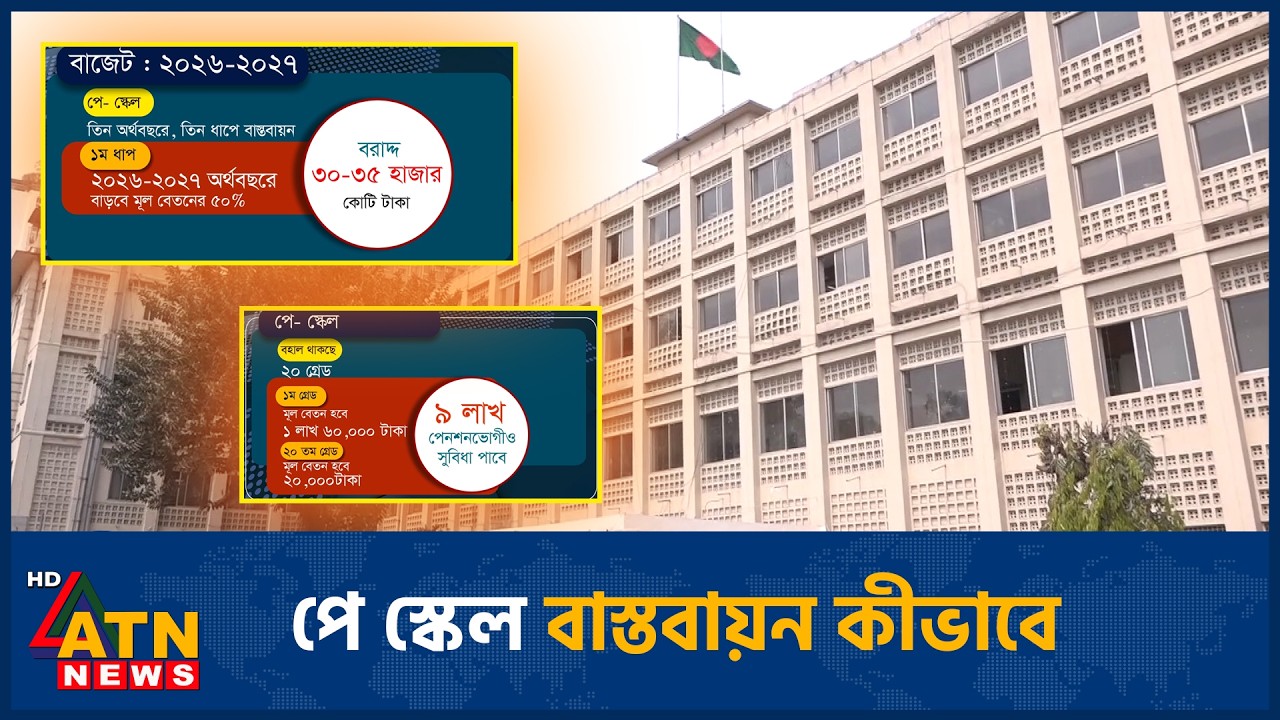 পে স্কেল বাস্তবায়ন কীভাবে | Budget | Pay scale | ATN News