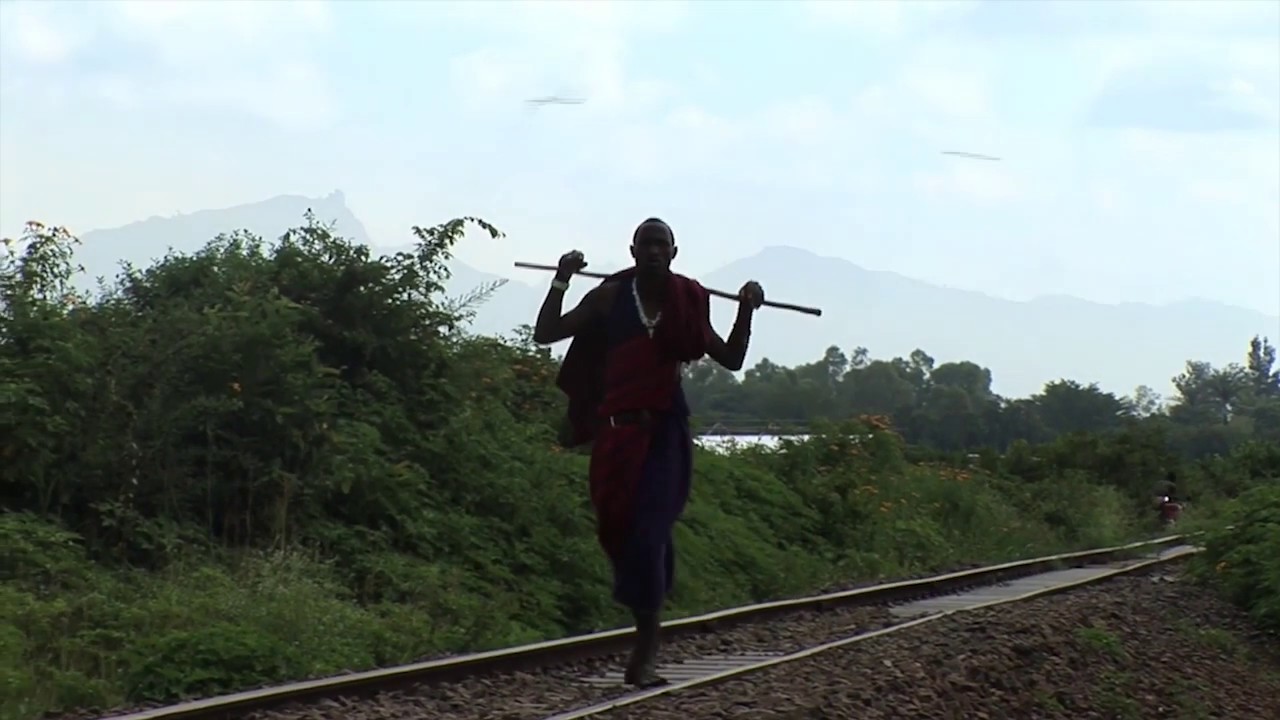 Taking the colonial railway to the Nile lake, Kenya.