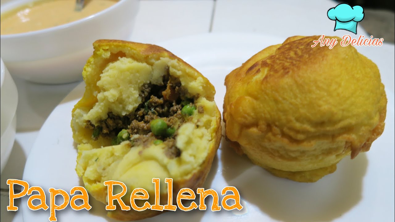 COMO HACER UNA PAPA RELLENA DE CARNE (Receta Ecuatoriana)