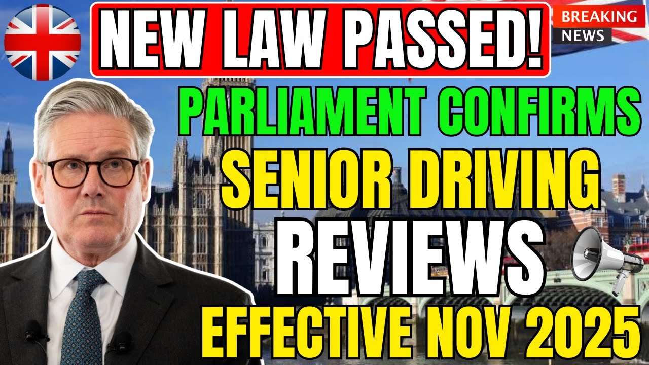 🚗 UK Parliament Passes New Senior Driver Law &mdash; DVLA Licence Reviews Begin November 2025