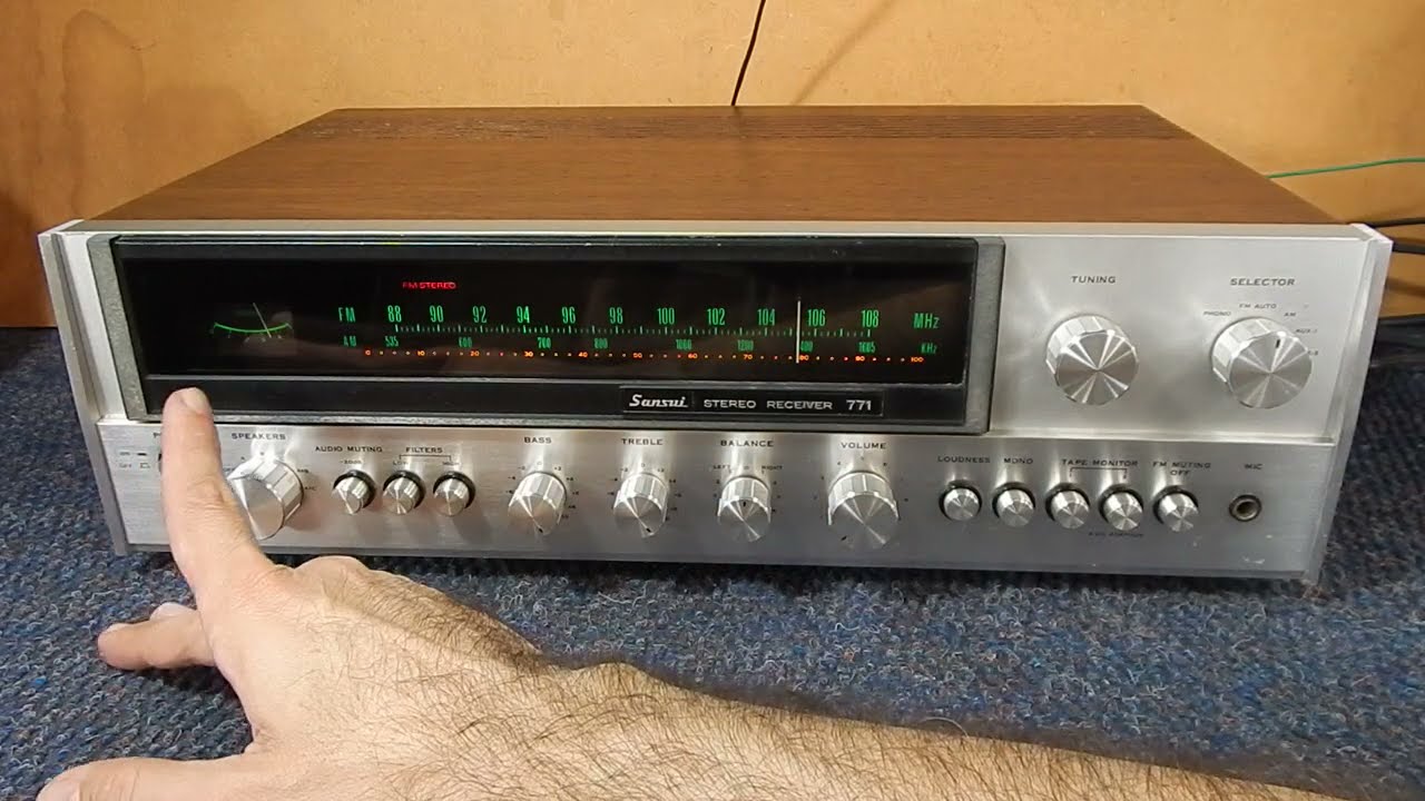VENDA - SANSUI 771  RECEIVER  VINTAGE MADE IN JAPAN  [ DEMONSTRAÇÃO DE VENDA ]