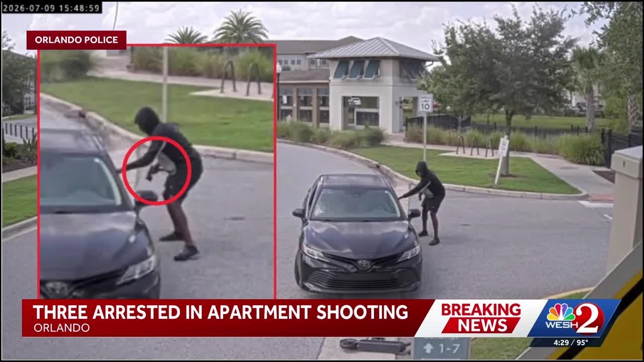 Juvenile among 3 arrested in Orlando apartment shooting