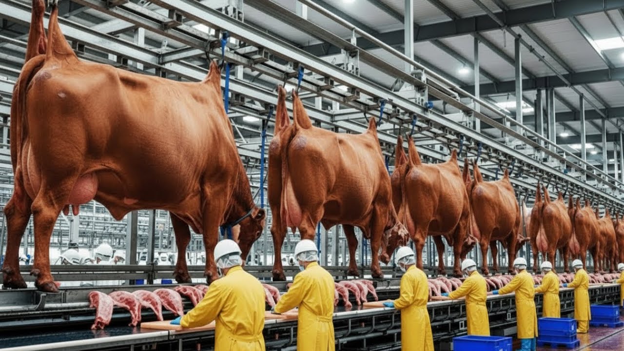 Red-Brown Cow Industry Revealed | Premium Meat & Luxury Leather Production