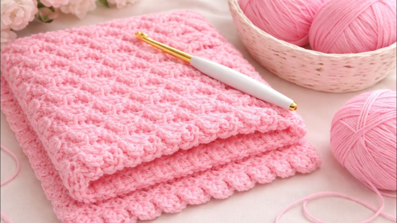 New Design Crochet Pattern💖Easiest Blanket Top & Sweater Stitch For Beginners/ Step By Step Tutorial