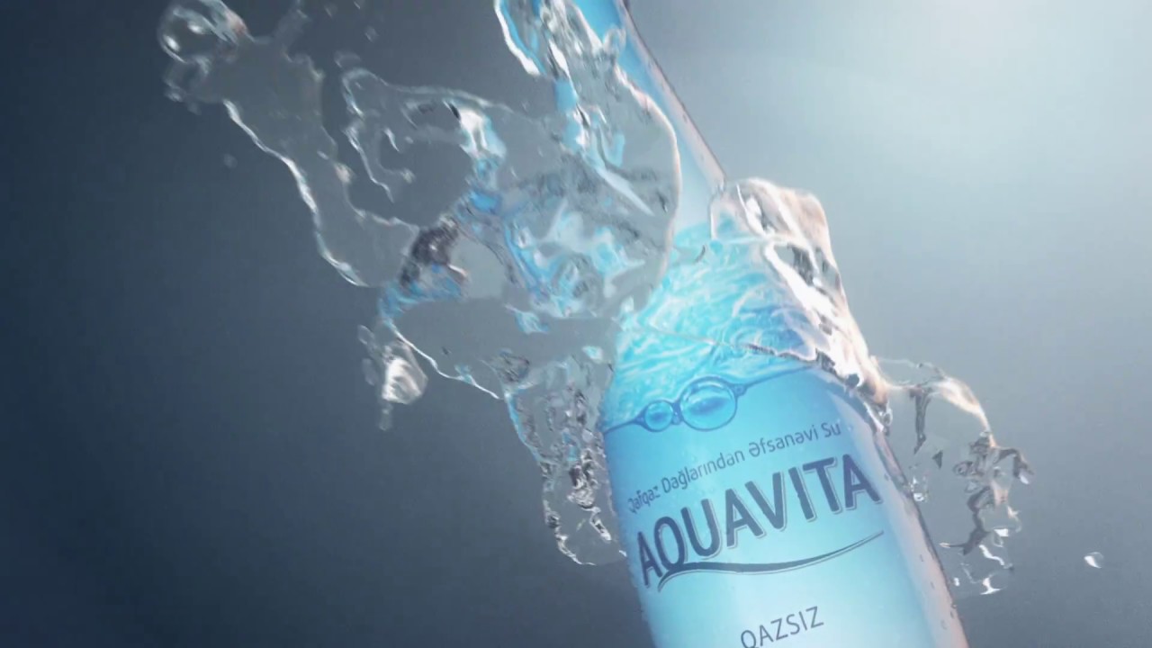 Реклама Aquavita. realflow+cinema 4d+after effects= good advertisment