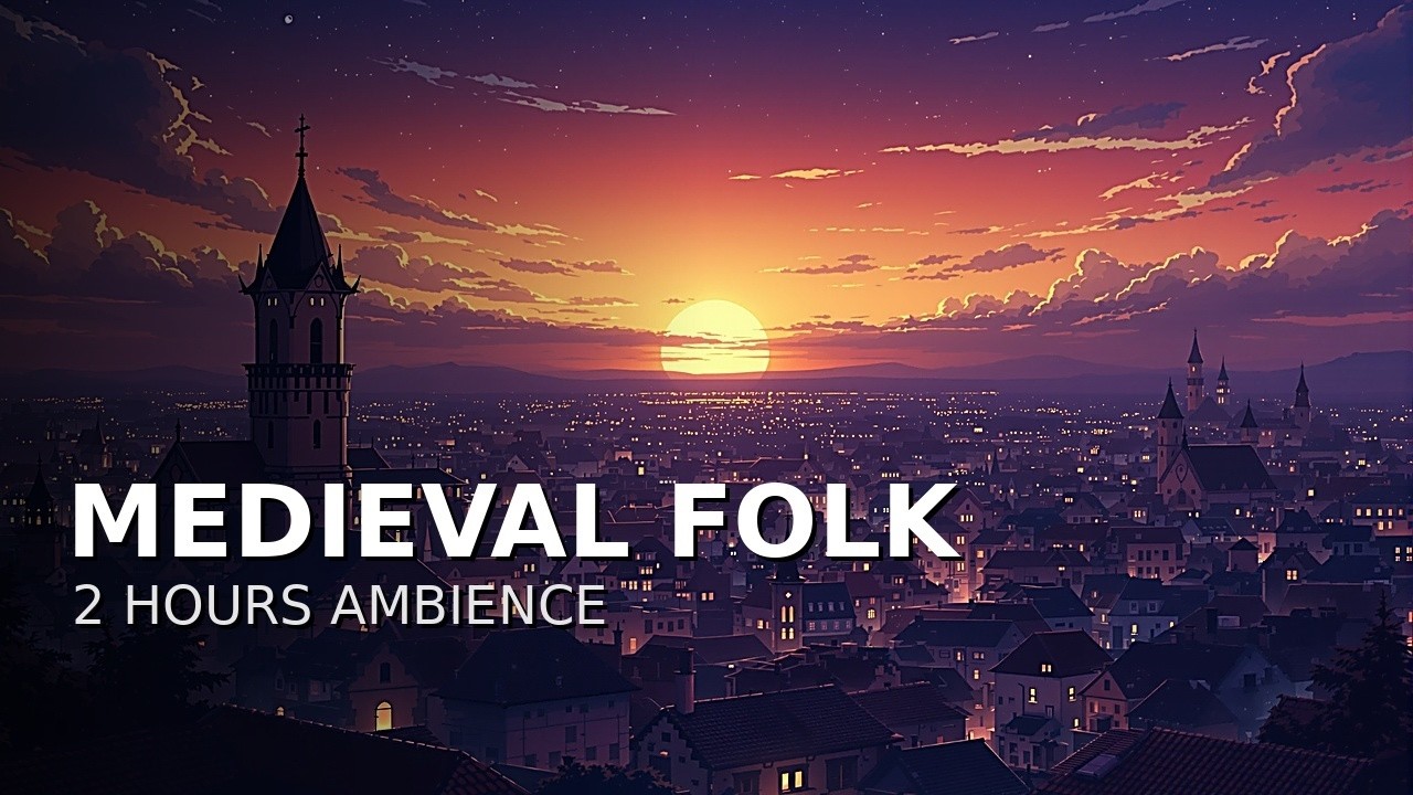 Sunset Over the Quiet Kingdom | Medieval Folk Ambience (2 Hours)