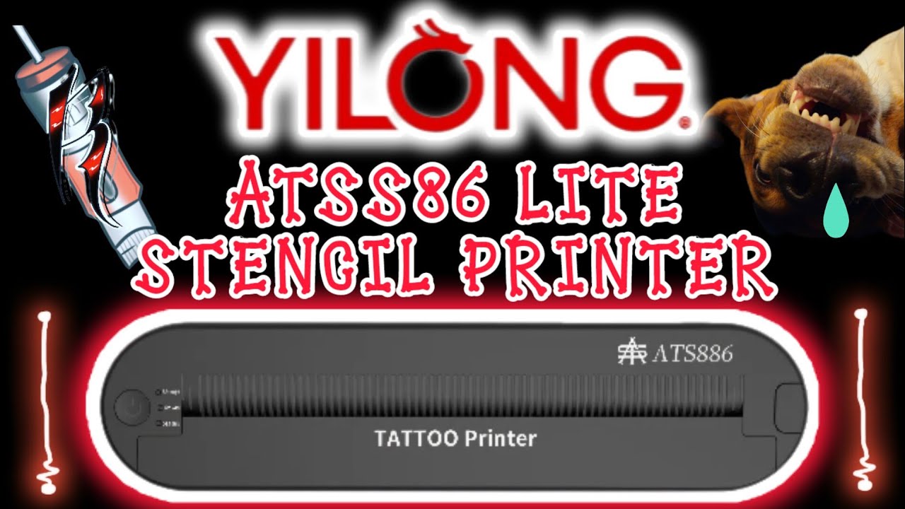 Трафаретный принтер для татуировки Yilong ATS886 LITE