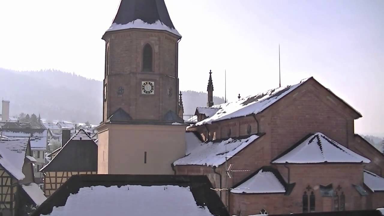 Heilig-Kreuz-Kirche Loffenau Glockenschlag und 11-Uhr-Läuten