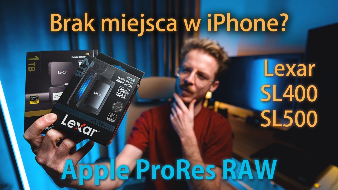 Jak zwiększyć miejsce w iPhone? - nagrywanie Apple ProRes bez limitów | Lexar SL500 & SL400