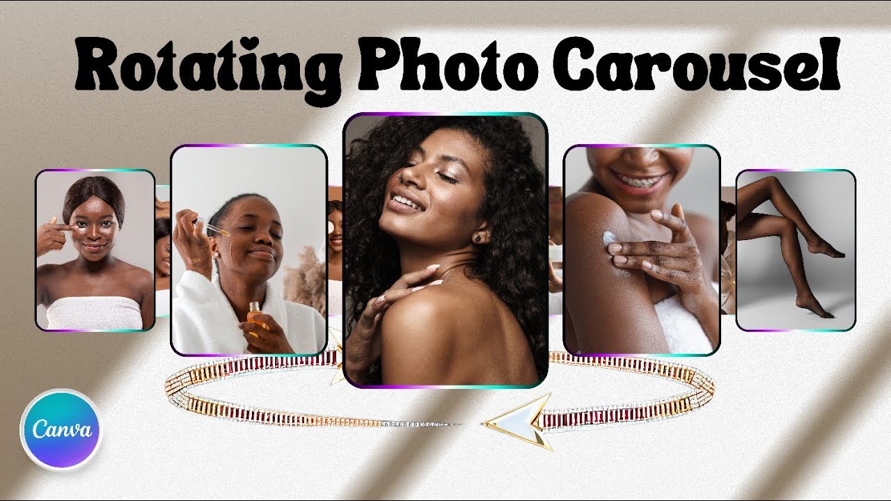 Создайте эффект вращающейся карусели фотографий с помощью Canva + БЕСПЛАТНЫЙ ШАБЛОН || УЧЕБНОЕ ПО...
