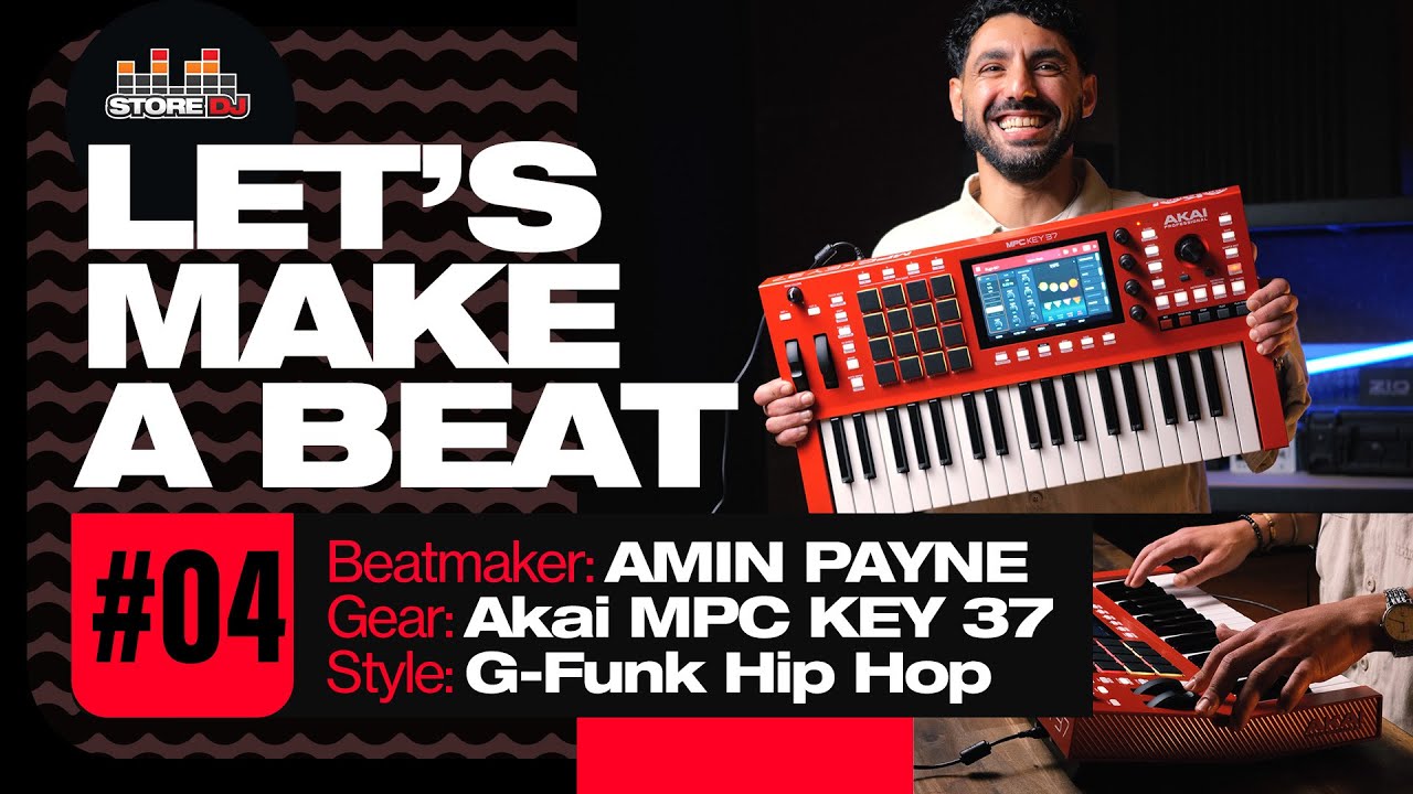 ДАВАЙТЕ СДЕЛАЕМ БИТ #04 // Akai MPC KEY 37 при участии Амина Пейна [G-Funk Hip Hop]