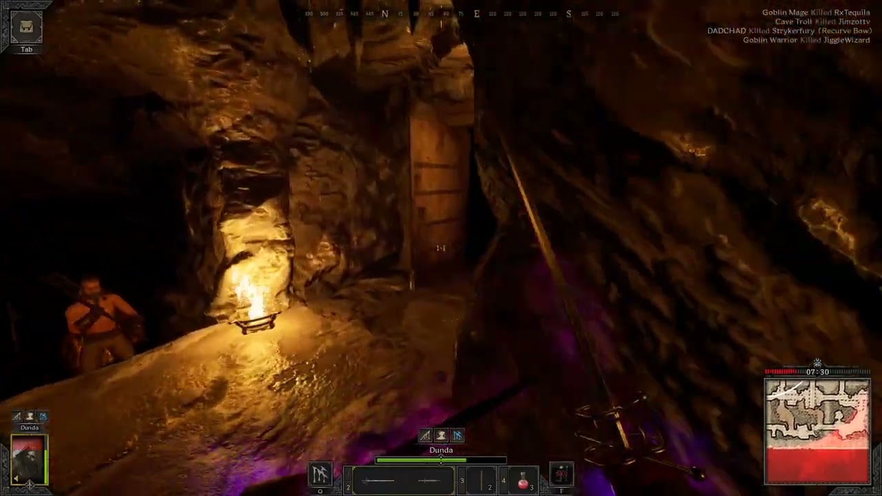 The Game was being very buggy but still managed to jump over this barb head and kill him!!