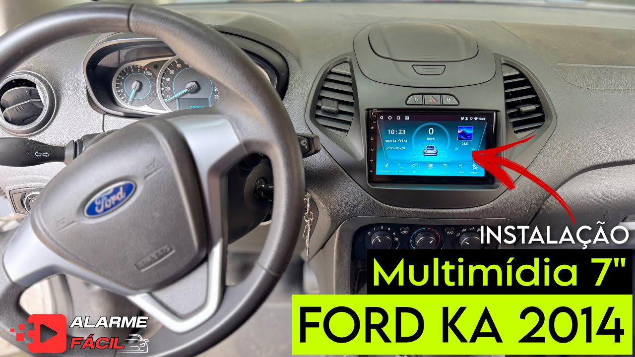 Instalação Multimídia Ford Ka 2014 ☑️ Android 7”
