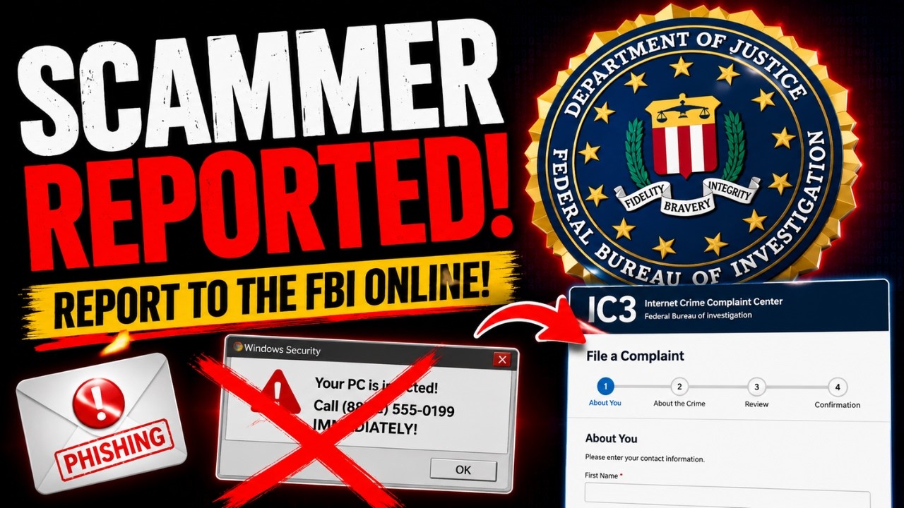 How to Report Scammers to the FBI Online!