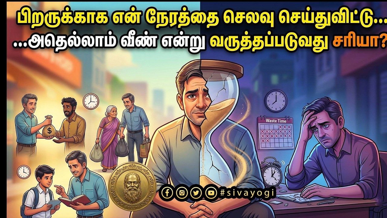 பிறருக்காக என் நேரத்தை செலவு செய்துவிட்டு அதெல்லாம் வீண் என்று வருத்தப்படுவது சரியா?