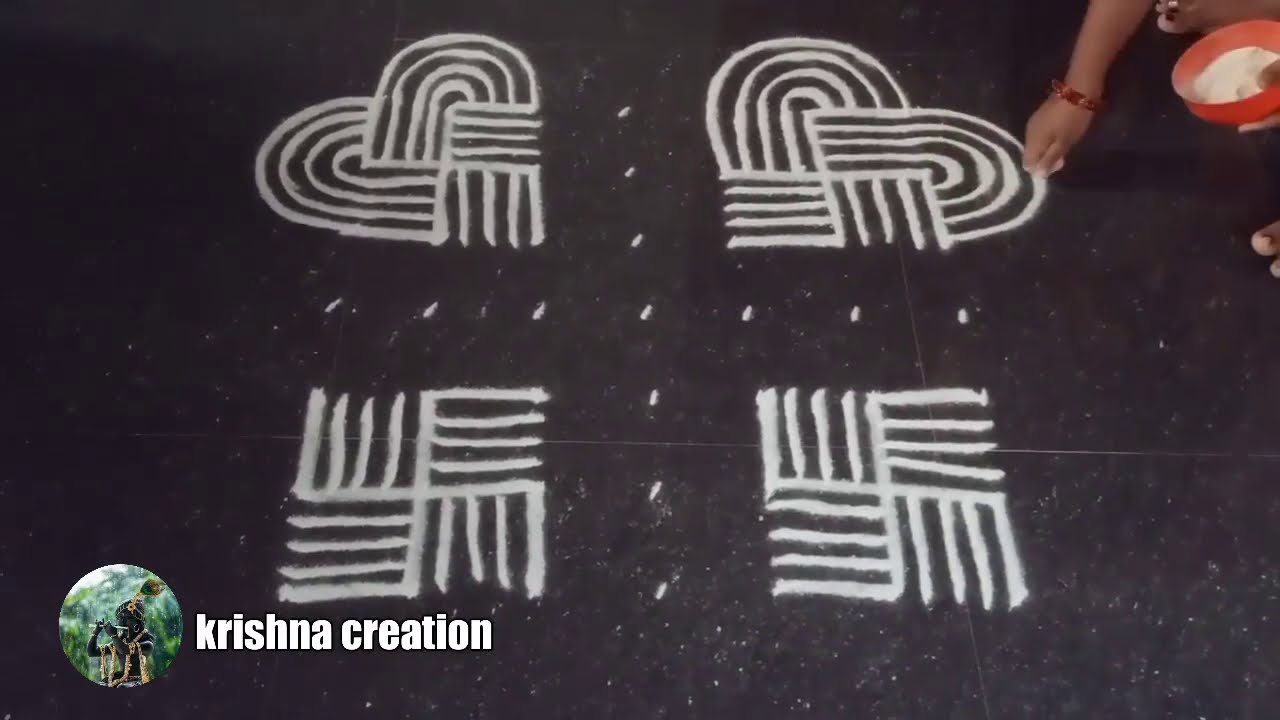 Vinayagar sathurthi special kolam | Padi kolam | Easy rangoli | Pandaga muggulu | 7 to 7 dot kolam