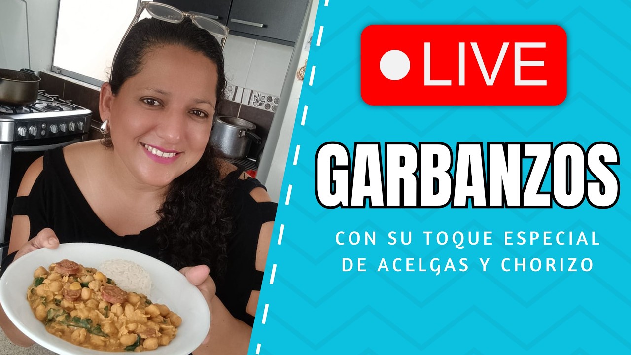 ¡En Vivo! Preparando unos Deliciosos Garbanzos Caseros para el Almuerzo 😋🍲