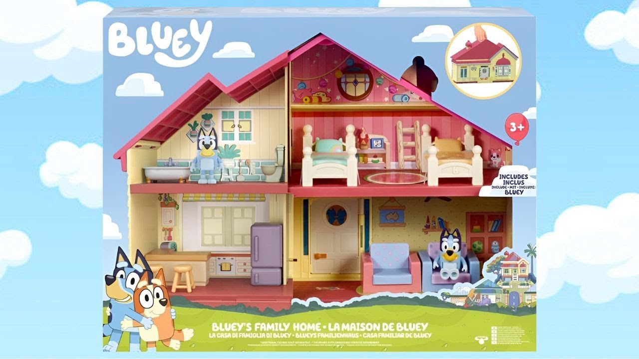 Bluey Family Home Playset Unboxing | Disney Jr | BLUEY TOYS | Toy Showcasing ASMR | ABC Kids