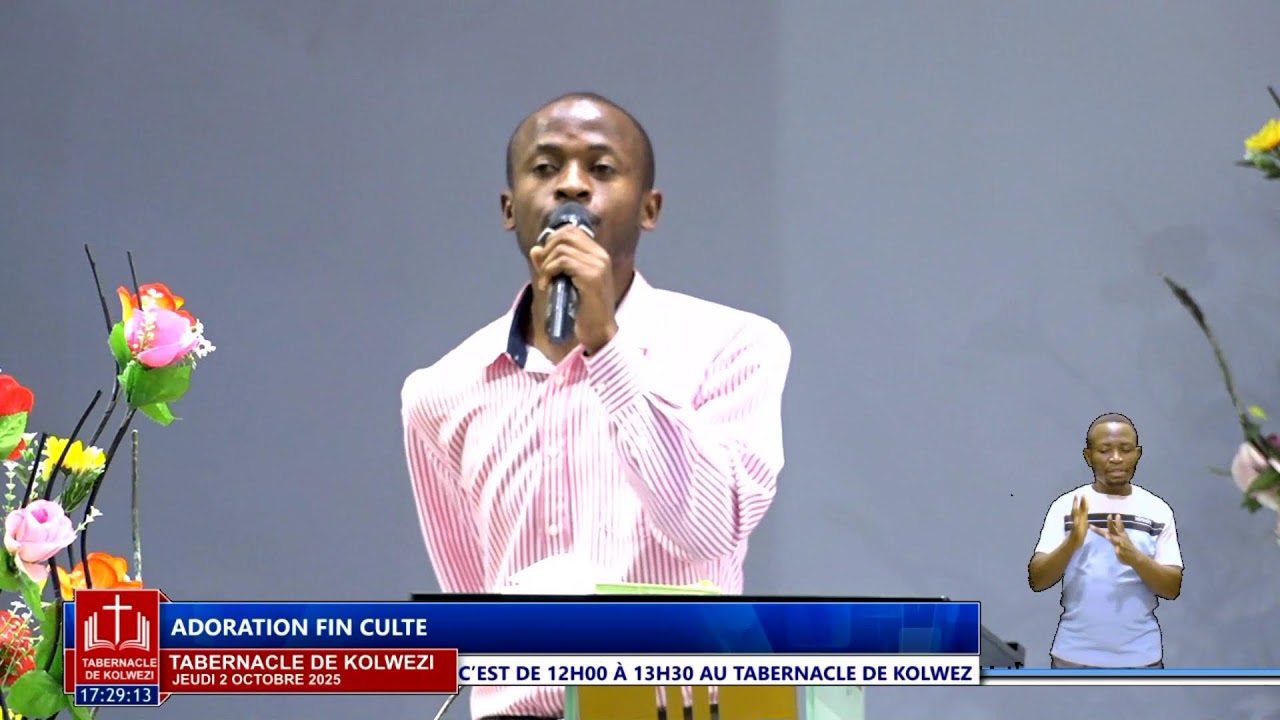 Tabernacle de Kolwezi, Jeudi 2-10, fr DIDI-PAUL,