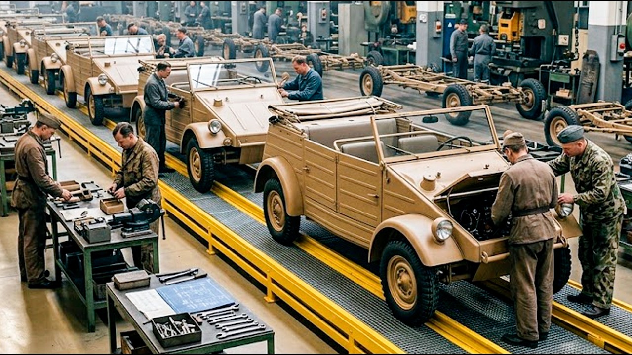W fabryce Volkswagena K&uuml;belwagen | Jak powstaje ikona wojskowości z czas&oacute;w II wojny światowej