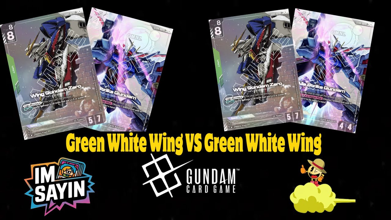 Gundam Card Game : Newtype Challenge 🟢⚪️ Green White Wing vs 🟢⚪️Green White Wing ​@QuestComics