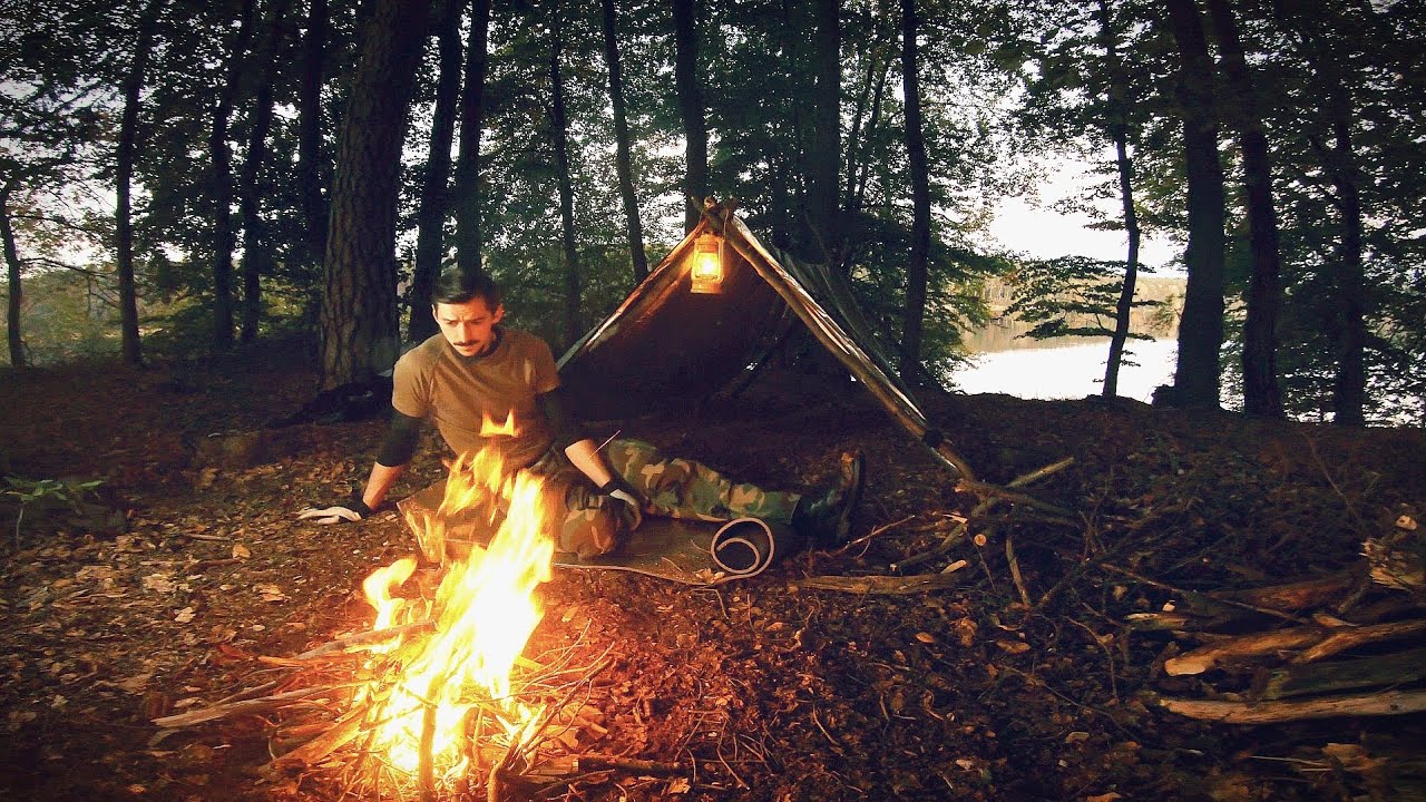 Biwak Nad Jeziorem, Tarp na Konstrukcji, Kawa po Kowbojsku i Podpłomyki.