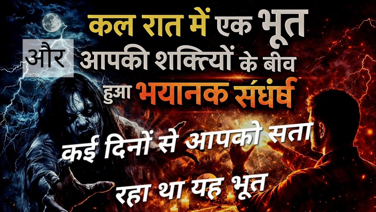 एक भूत और आपकी शक्तियों के बीच कल रात हुआ भयानक संघर्ष कई सालों से सता रहा था.