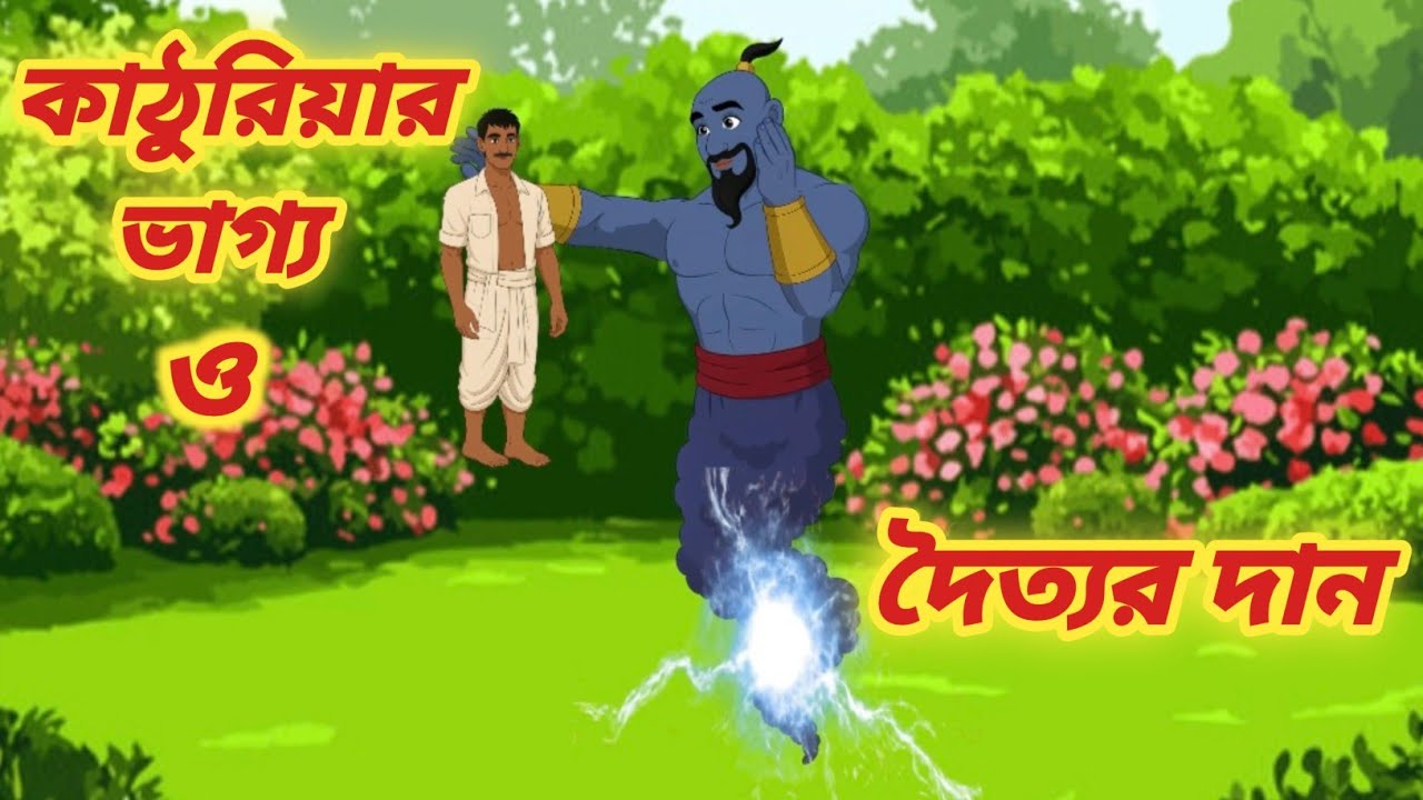 কাঠুরিয়ার ভাগ্য ও দৈত্যর দান||Story queen||bangla rupkothar golpo 2025||bangla cartoon||