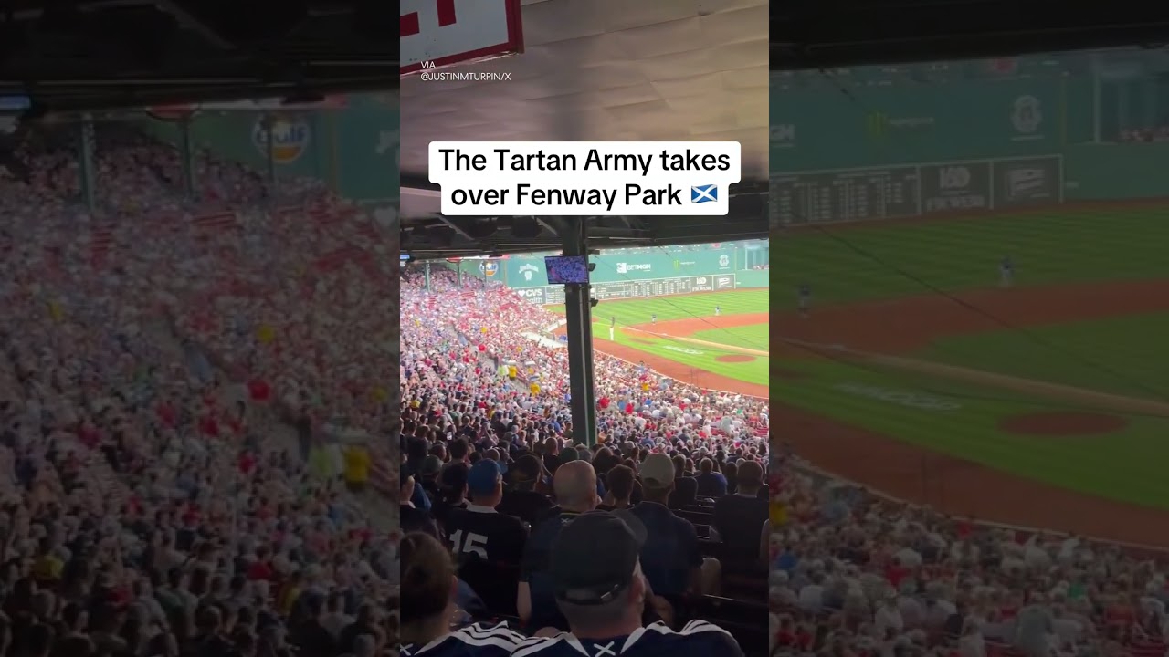Scottish fans packed the Red Sox game after World Cup win 🔥 (via JustinmTurpin/X) #soccer #worldcup