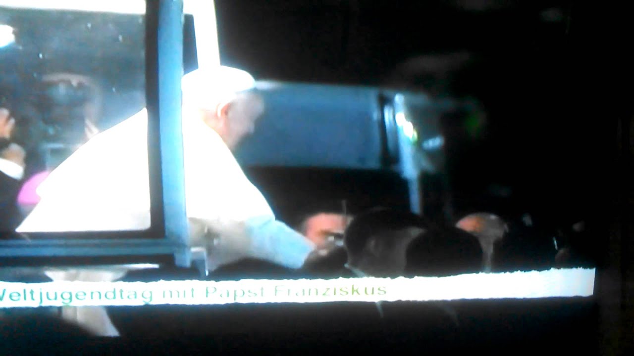Pope takes a drink at World Youth Day - 7/25/2013