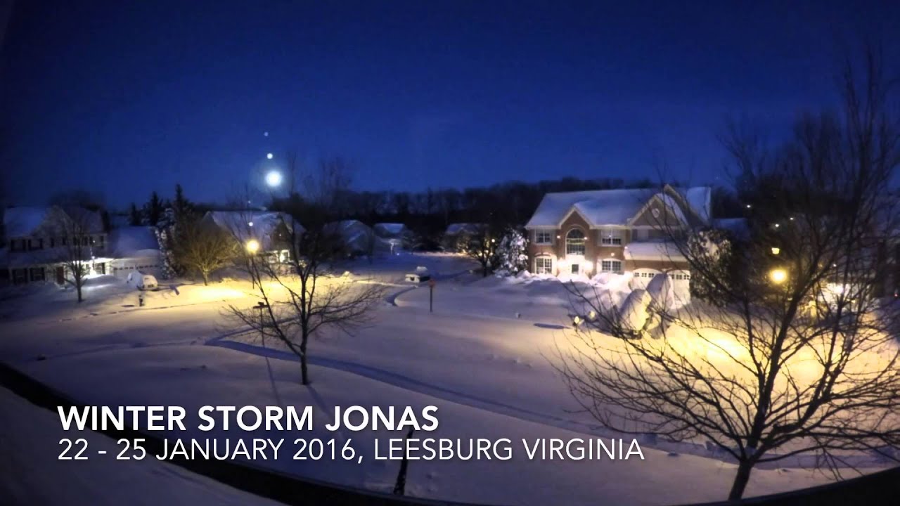 2016 Blizzard Time Lapse Video - Leesburg, Virginia